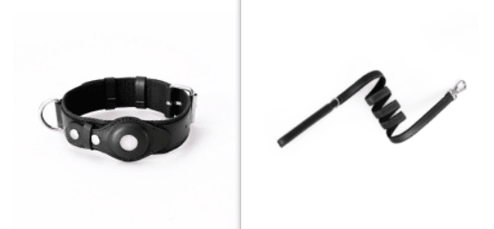 Pet Collar Tracker Cover - Stylish Leather Protection For Airtag